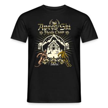 Apres Ski Party Crew - Männer T-Shirt - Schwarz - Vorne - AI Model Male 178 light (178cm)