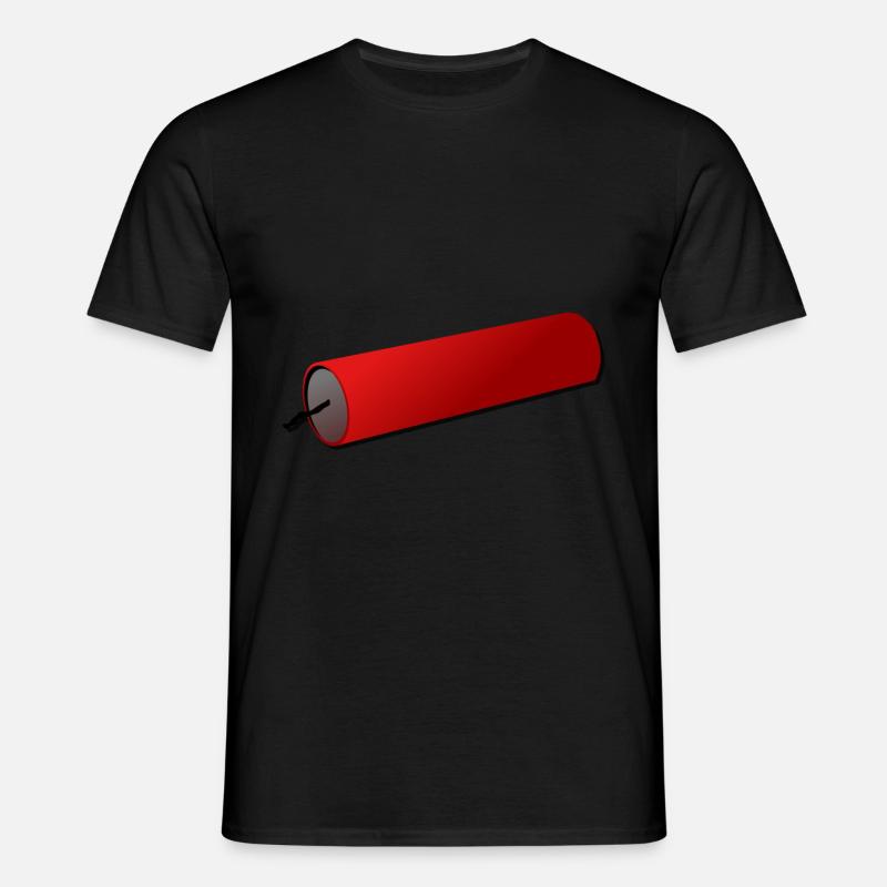 Firecracker - Männer T-Shirt - Schwarz