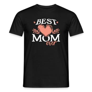 best mom best mom mother's day gift - Men's T-Shirt - black - Front - AI Model Male 178 light (178cm)