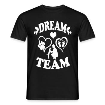 Het team van de droom - Heren T-shirt - zwart - Voor - AI Model Male 178 light (178cm)