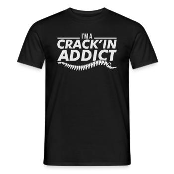 Cadeau d'épine de chiropraticien de Crack Addicts - T-shirt homme - noir - Devant - AI Model Male 178 light (178cm)