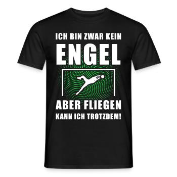 Torhüter fliegen - Männer T-Shirt - Schwarz - Vorne - AI Model Male 178 light (178cm)