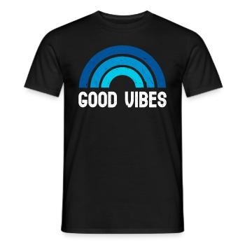 Great Vibes Good Life - Männer T-Shirt - Schwarz - Vorne - AI Model Male 178 light (178cm)
