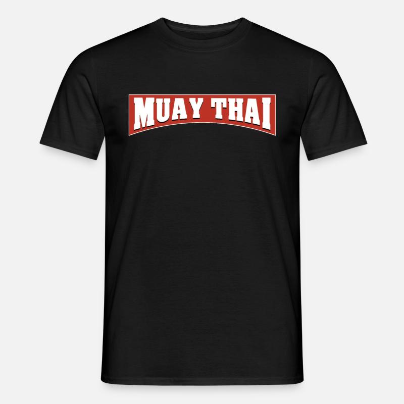 Muay Thai - Männer T-Shirt - Schwarz