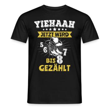 Line dance line dance sayings gift - Men's T-Shirt - black - Front - AI Model Male 178 light (178cm)