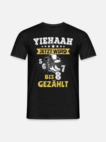 Linedance Tanzen Line Dance Sprüche Geschenk - Männer T-Shirt - Schwarz