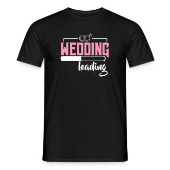 Demande en mariage Fiançailles | Demande de mariage - T-shirt homme - noir - Devant - AI Model Male 178 light (178cm)