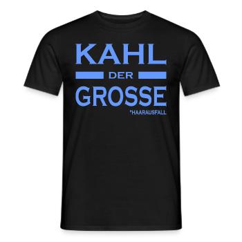 Kahl der Grosse - Haare-Glatze-lustige Sprüche V2 - Männer T-Shirt - Schwarz - Vorne - AI Model Male 178 light (178cm)