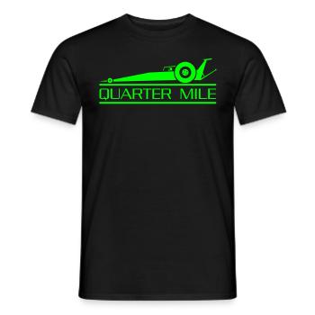 Quarter Mile - Men's T-Shirt - black - Front - AI Model Male 178 light (178cm)