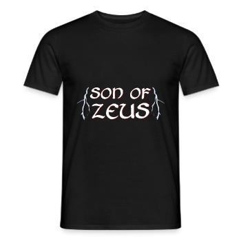 Son of Zeus - Männer T-Shirt - Schwarz - Vorne - AI Model Male 178 light (178cm)