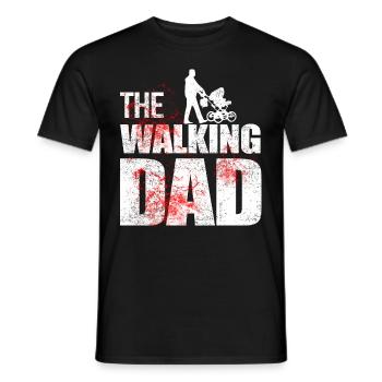 Le père de la marche - T-shirt homme - noir - Devant - AI Model Male 178 light (178cm)