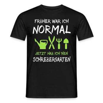 Garten Schrebergarten Sprüche - Männer T-Shirt - Schwarz - Vorne - AI Model Male 178 light (178cm)