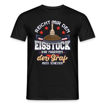 EISSTOCK Stockschießen Eisstockschiessen - Männer T-Shirt - Schwarz - Vorne - AI Model Male 178 light (178cm)