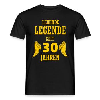 Living Legend 30 Years 30th Birthday Funny - Men's T-Shirt - black - Front - AI Model Male 178 light (178cm)