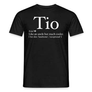 Tio Definition Funny Father's Day - Spanish Uncle - T-shirt homme - noir - Devant - AI Model Male 178 light (178cm)