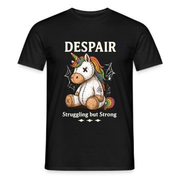 Despair - Männer T-Shirt - Schwarz - Vorne - AI Model Male 178 light (178cm)