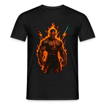 Guerrier - T-shirt homme - noir - Devant - AI Model Male 178 light (178cm)