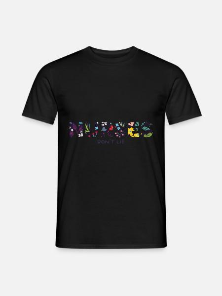 Krankenschwestern lügen nicht Floral Nurse Design - Männer T-Shirt - Schwarz