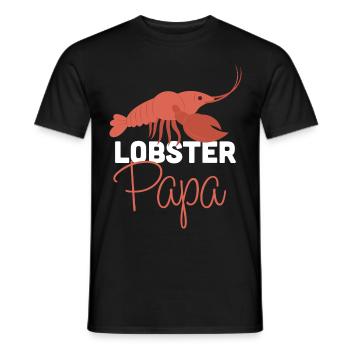 Hummer Papa Hummer Languste Meeresfrüchte - Männer T-Shirt - Schwarz - Vorne - AI Model Male 178 light (178cm)