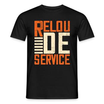 Relou De Service - T-shirt homme - noir - Devant - AI Model Male 178 light (178cm)
