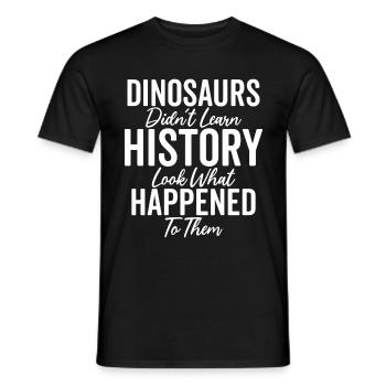 Histoire drôle Études sociales Professeur d’histoire - T-shirt homme - noir - Devant - AI Model Male 178 light (178cm)