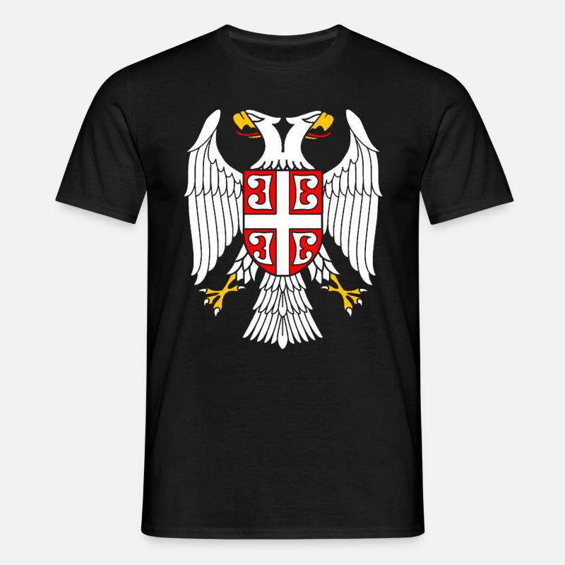 Serbian Eagle - Men's T-Shirt - black