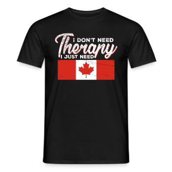 Drôle de sort pour les fans du Canada - T-shirt homme - noir - Devant - AI Model Male 178 light (178cm)