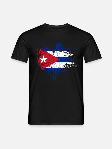 Cuba drapeau - T-shirt homme - noir
