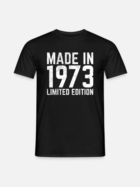 Made in 1973 - Limitierte Ausgabe - Männer T-Shirt - Schwarz