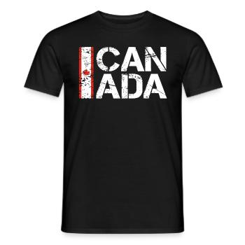 Kanada - Männer T-Shirt - Schwarz - Vorne - AI Model Male 178 light (178cm)