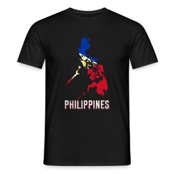 Philippinen - Männer T-Shirt - Schwarz - Vorne - AI Model Male 178 light (178cm)