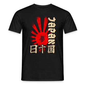 Japan - Männer T-Shirt - Schwarz - Vorne - AI Model Male 178 light (178cm)