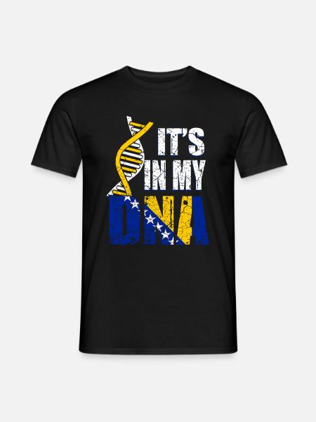 Bosnien ist in meiner DNA - Männer T-Shirt - Schwarz