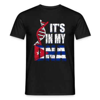 Kuba ist in meiner DNA - Männer T-Shirt - Schwarz - Vorne - AI Model Male 178 light (178cm)