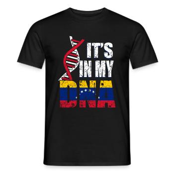 Venezuela ist in meiner DNA - Männer T-Shirt - Schwarz - Vorne - AI Model Male 178 light (178cm)