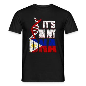 Philippinische DNA - Männer T-Shirt - Schwarz - Vorne - AI Model Male 178 light (178cm)