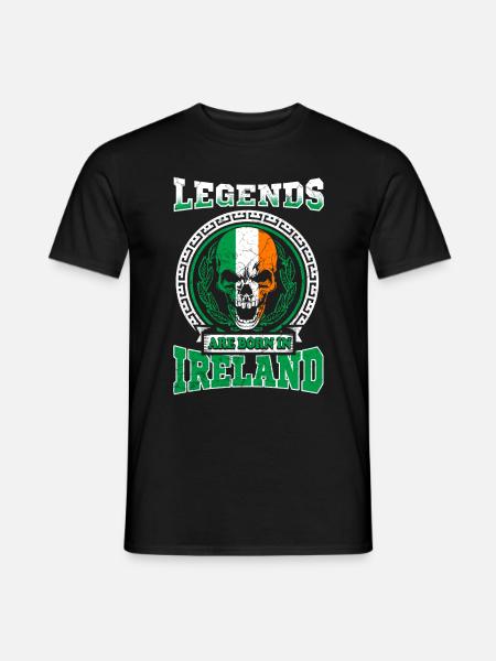 Les légendes naissent en Irlande - T-shirt homme - noir
