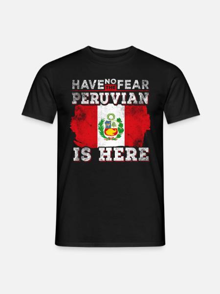 Funny Peruvian - Men's T-Shirt - black