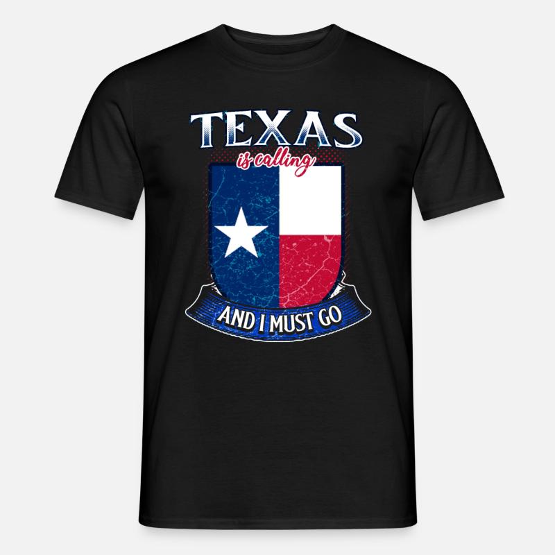 Texas - Männer T-Shirt - Schwarz