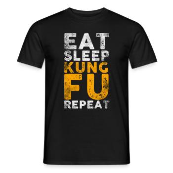 Kung fu - T-shirt homme - noir - Devant - AI Model Male 178 light (178cm)
