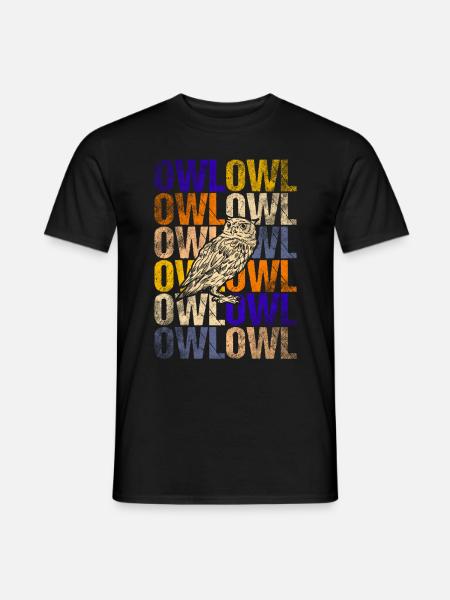Owl - Men's T-Shirt - black