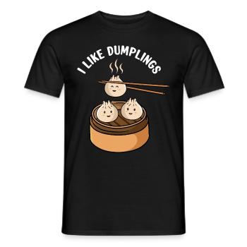 Dumplings Dim Sum - Männer T-Shirt - Schwarz - Vorne - AI Model Male 178 light (178cm)