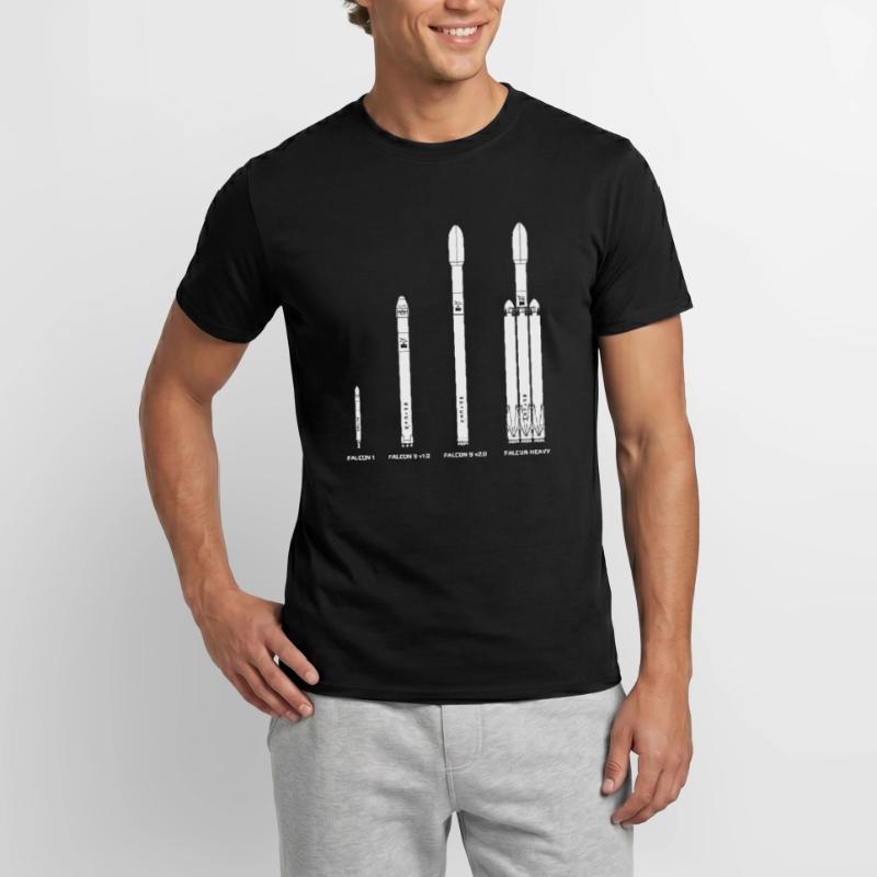 Falcon Rocket Evolution Men’s T-shirt