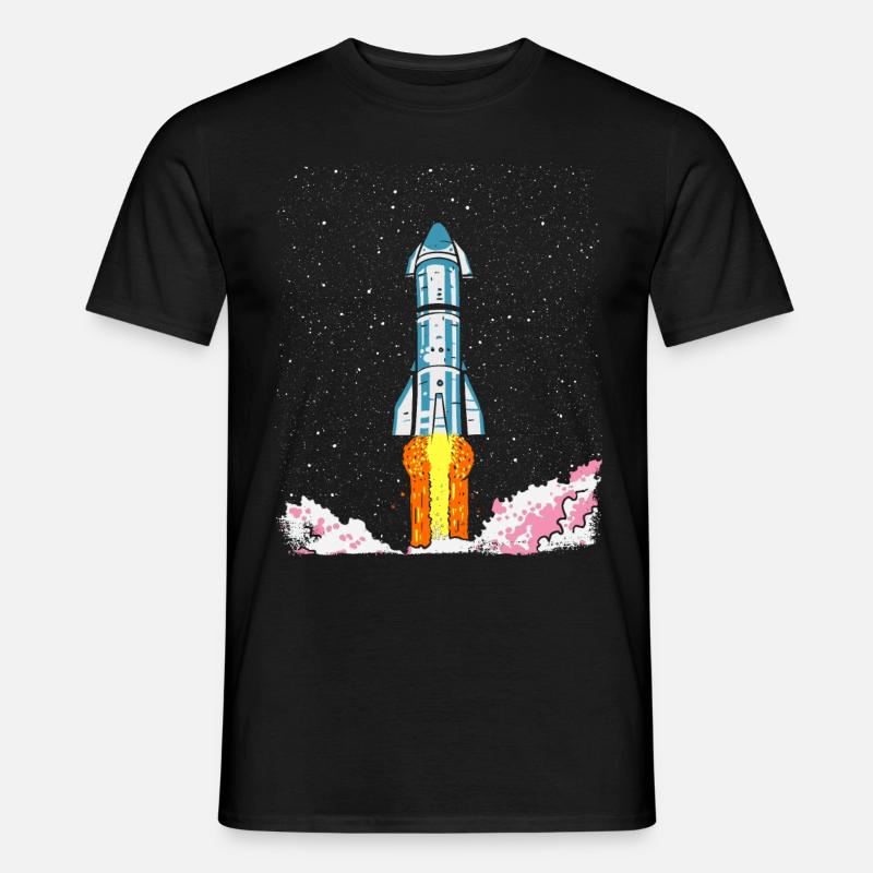 Starship - Männer T-Shirt - Schwarz