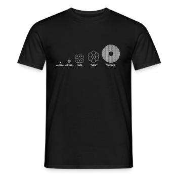 Télescopes & Télescopes spatiaux - T-shirt homme - noir - Devant - AI Model Male 178 light (178cm)