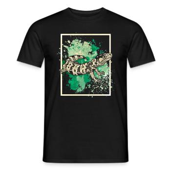 Salamandre - T-shirt homme - noir - Devant - AI Model Male 178 light (178cm)