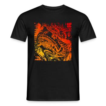 Dragon japonais chinois Fabuleux - T-shirt homme - noir - Devant - AI Model Male 178 light (178cm)
