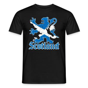 Schottland Wappen - Männer T-Shirt - Schwarz - Vorne - AI Model Male 178 light (178cm)