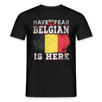 Drôle de Belge - T-shirt homme - noir - Devant - AI Model Male 178 light (178cm)