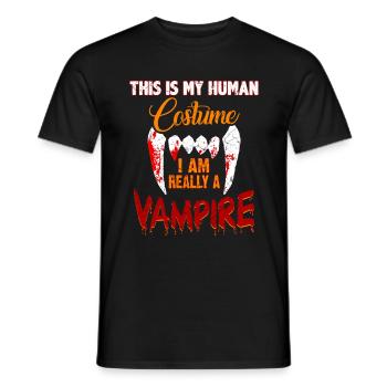 Drôle de vampire - T-shirt homme - noir - Devant - AI Model Male 178 light (178cm)